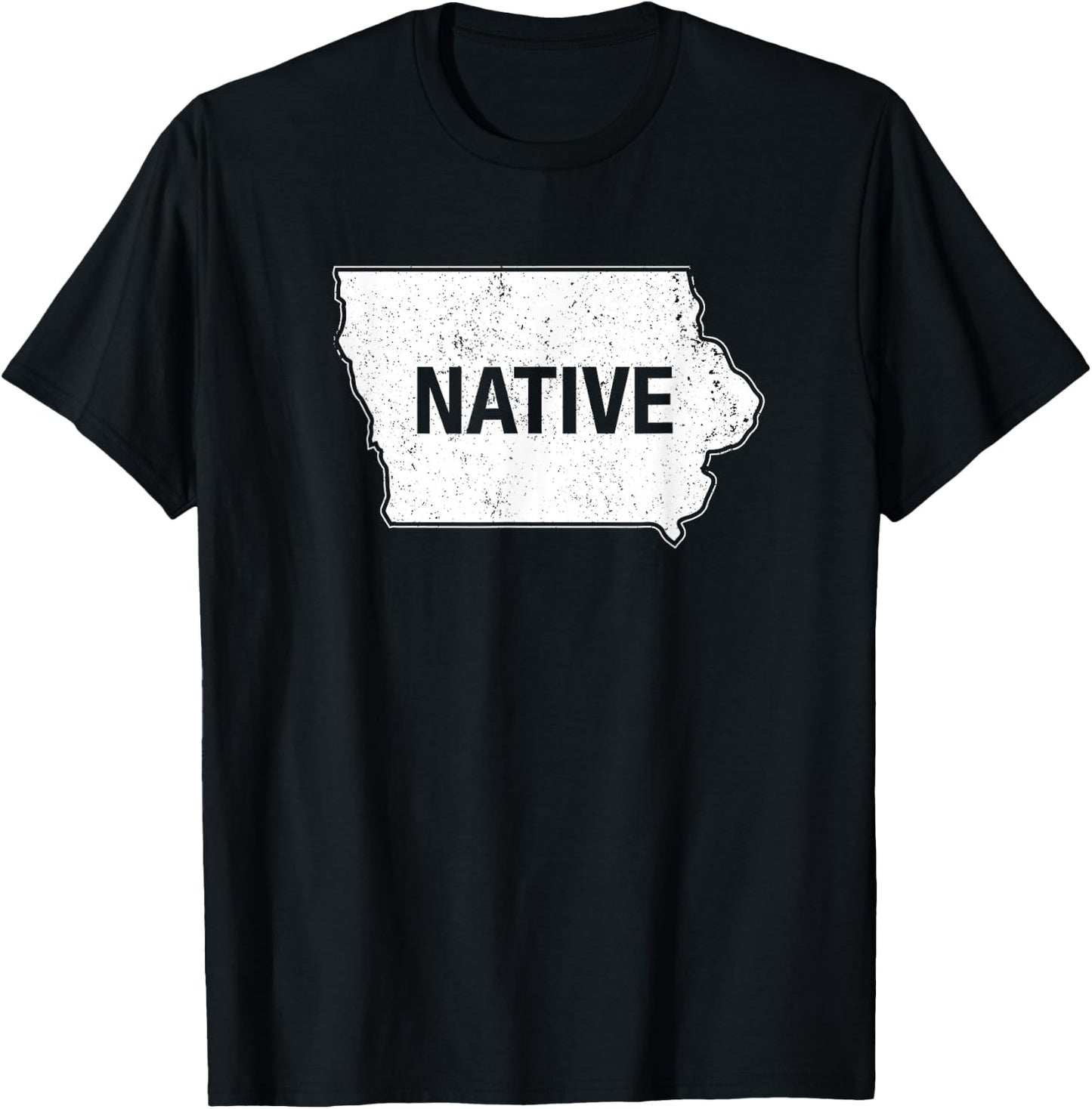 Iowa Native IA Des Moines Iowa City Cedar Rapids T-Shirt - T-Shirt | Black