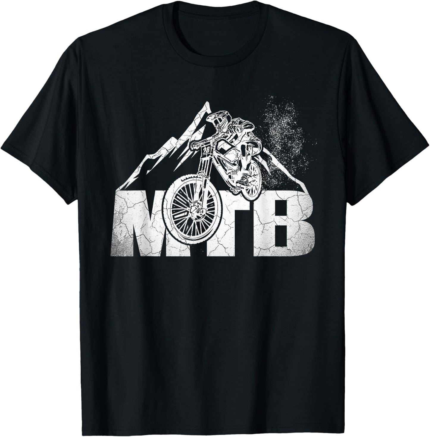 Mountain Bike T Shirt MTB Downhill Bicycle Gift T-Shirt - T-Shirt | Black