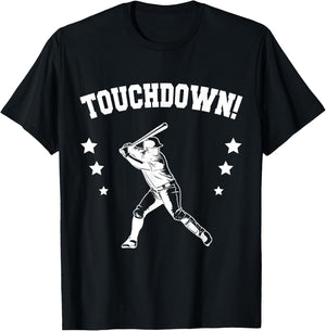 Touchdown Football Baseball Mix Wrong Sports T-Shirt - T-Shirt | Black