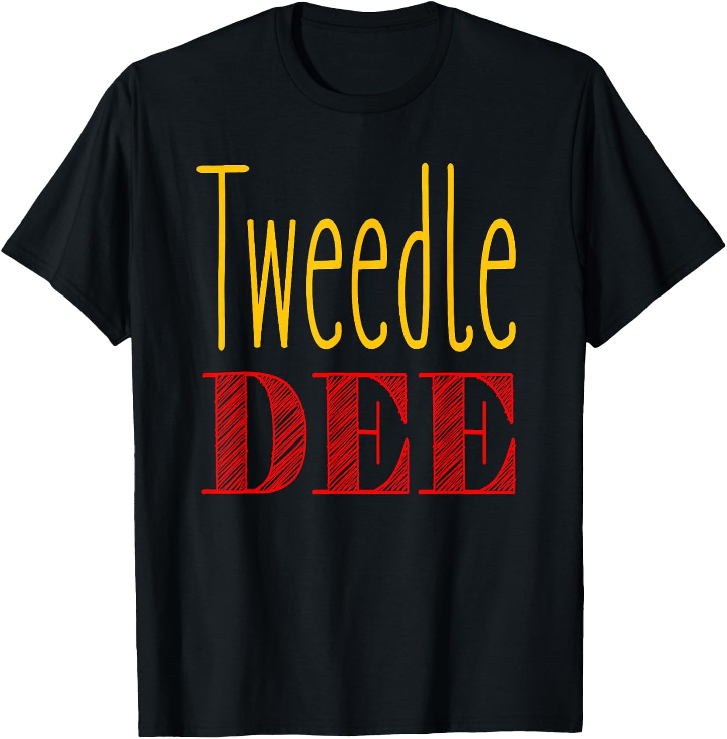 Tweedle Dee Halloween Costume T-Shirt - T-Shirt | Black