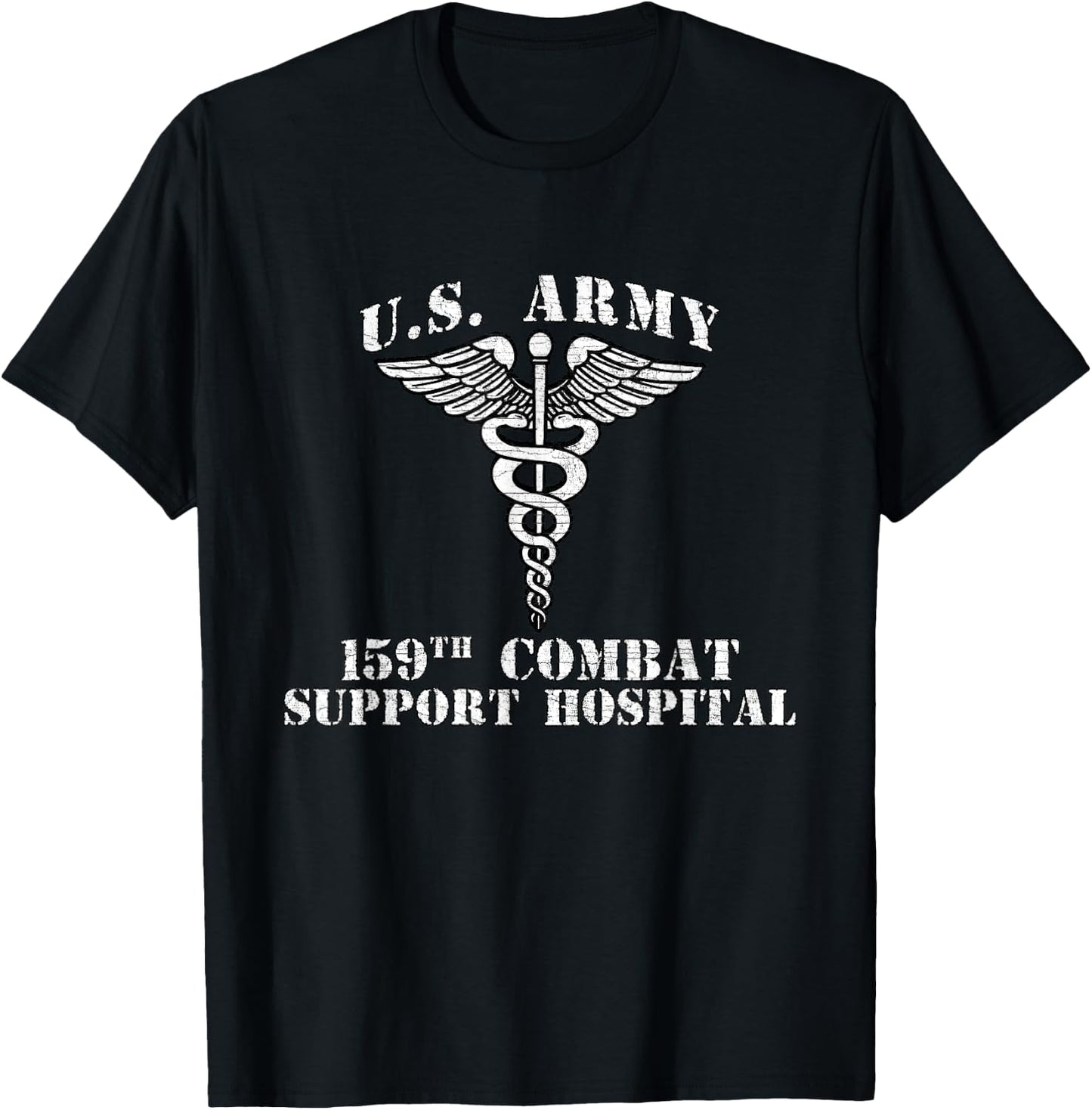 159th Combat Support Hospital Veterans Day Vintage Gifts T-Shirt - T-Shirt | Black