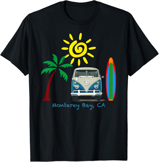 Great Beach for Monterey Bay T-Shirt - T-Shirt | Black