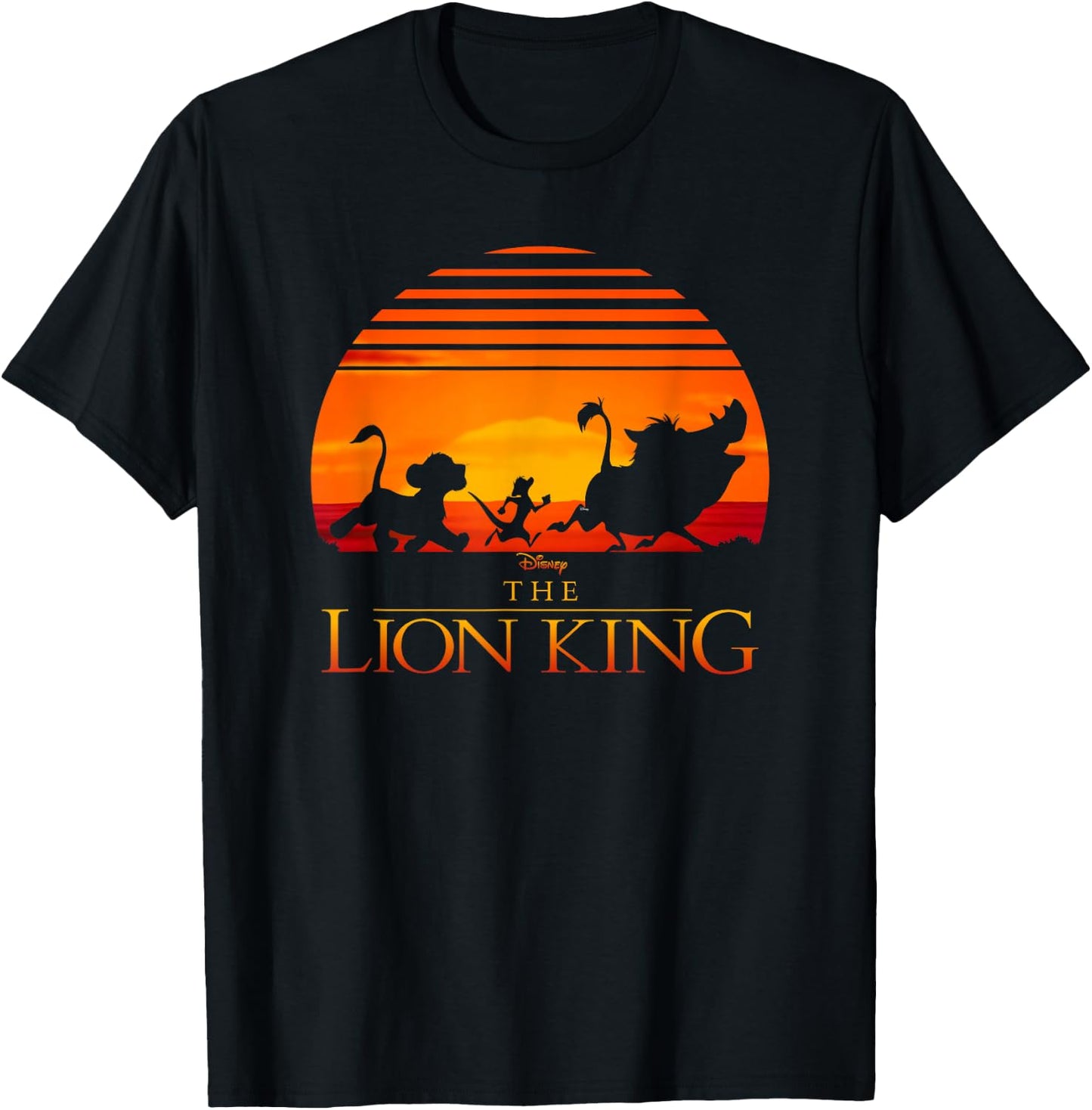 Disney Lion King Classic Sunset Squad T-Shirt - T-Shirt | Black