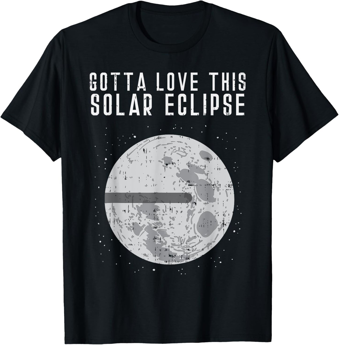 Flat Earth Solar Eclipse Moon Funny Conspiracy Theory Gift T-Shirt - T-Shirt | Black