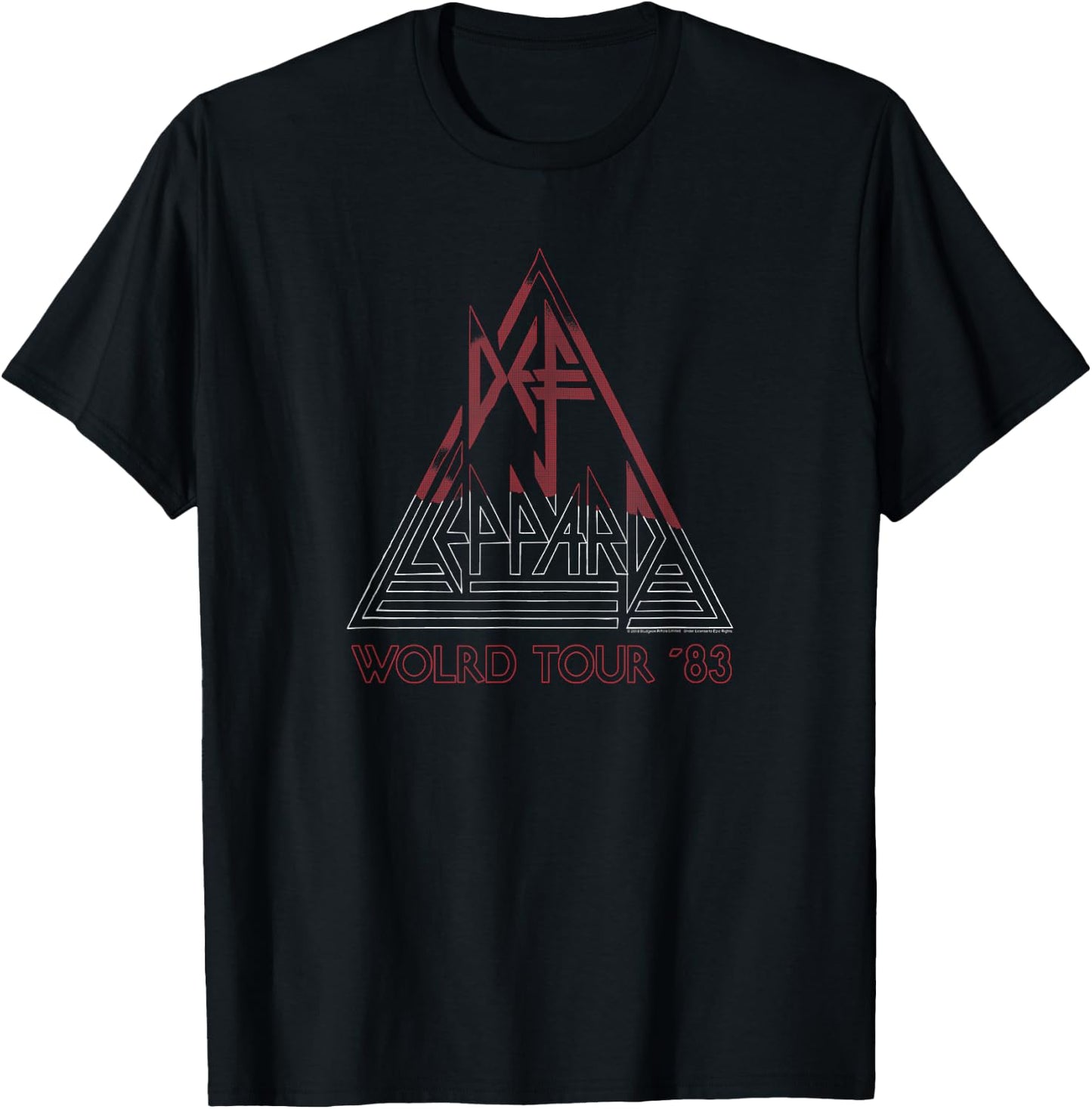 Def Leppard - World Tour '83 T-Shirt - T-Shirt | Black