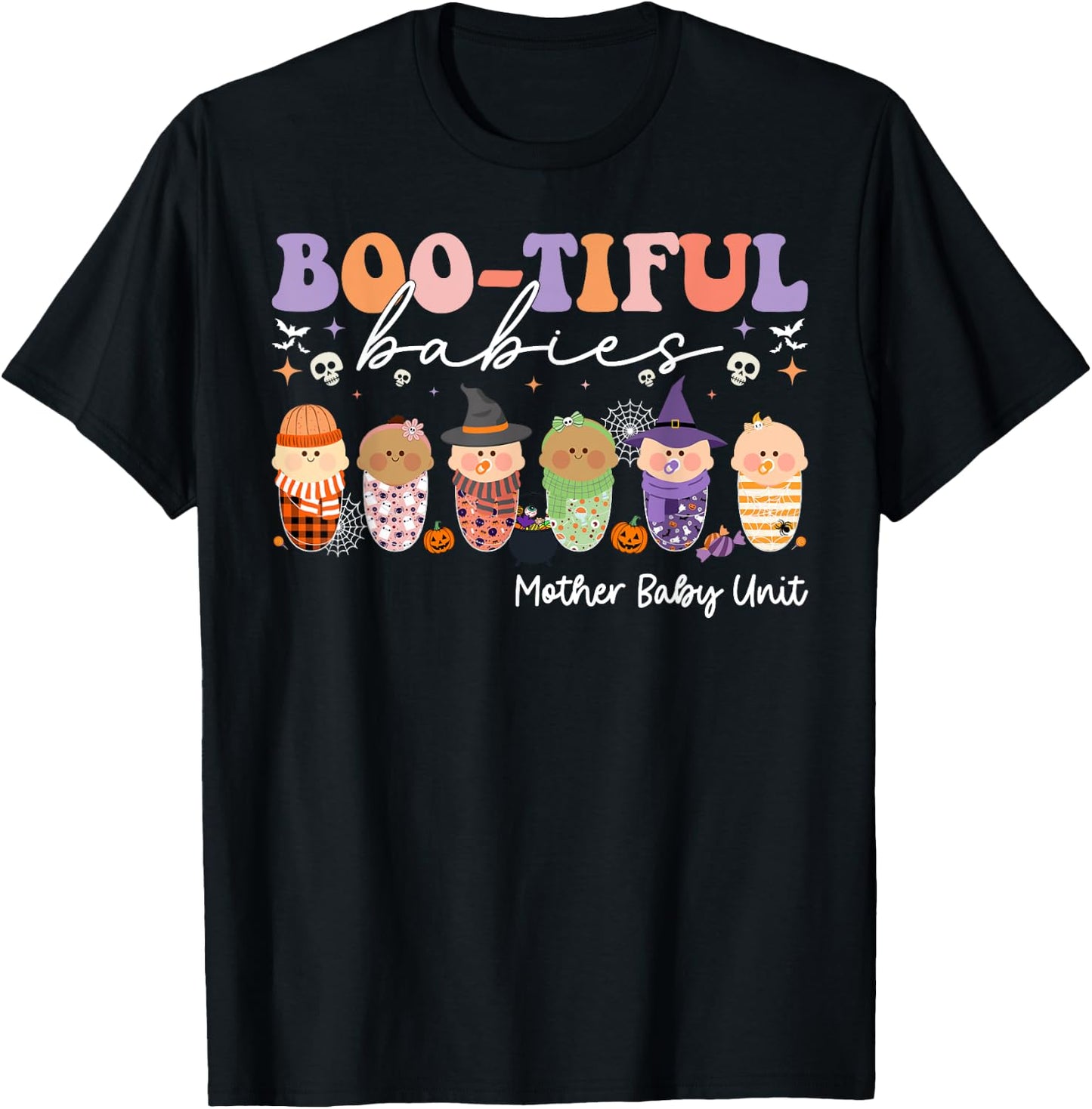Bootiful Babies Mother Baby Unit Spooky Halloween T-Shirt - T-Shirt | Black