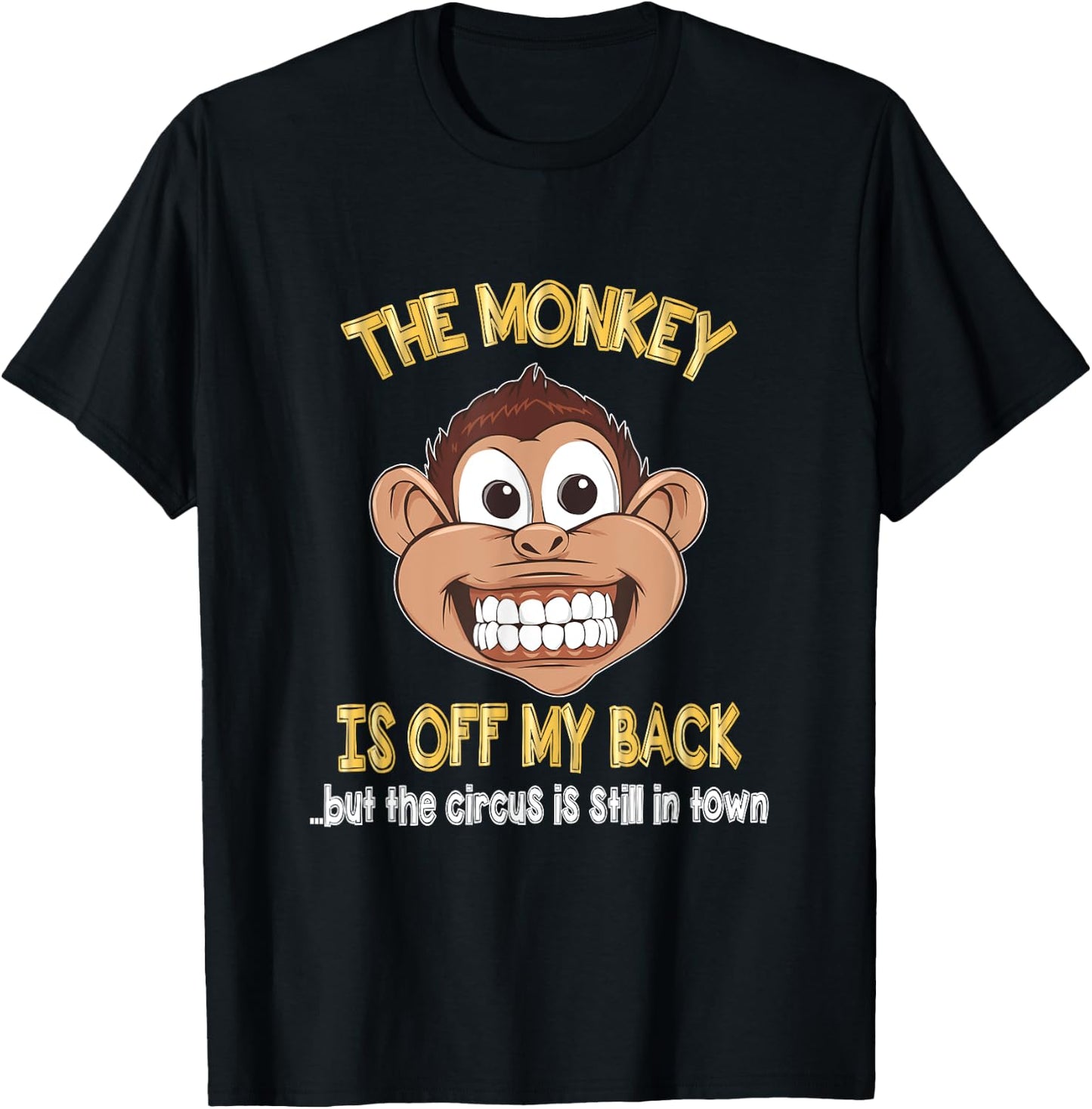 AA Recovery The Monkey Is Off My Back T-Shirt - T-Shirt | Black