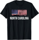 North Carolina USA Flag T-Shirt - T-Shirt | Black