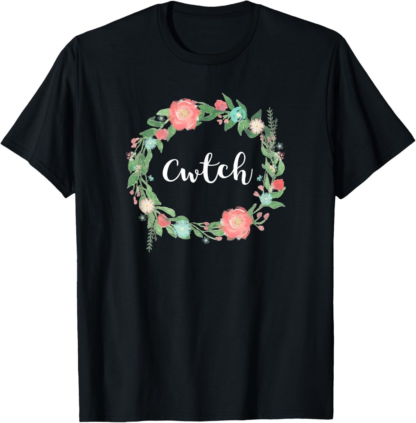 Cwtch awesome word for hug in Welsh - Love Wales T-Shirt - T-Shirt | Black