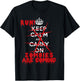 Keep Calm Carry On Run! Zombies Are Coming T-Shirt - T-Shirt | Black