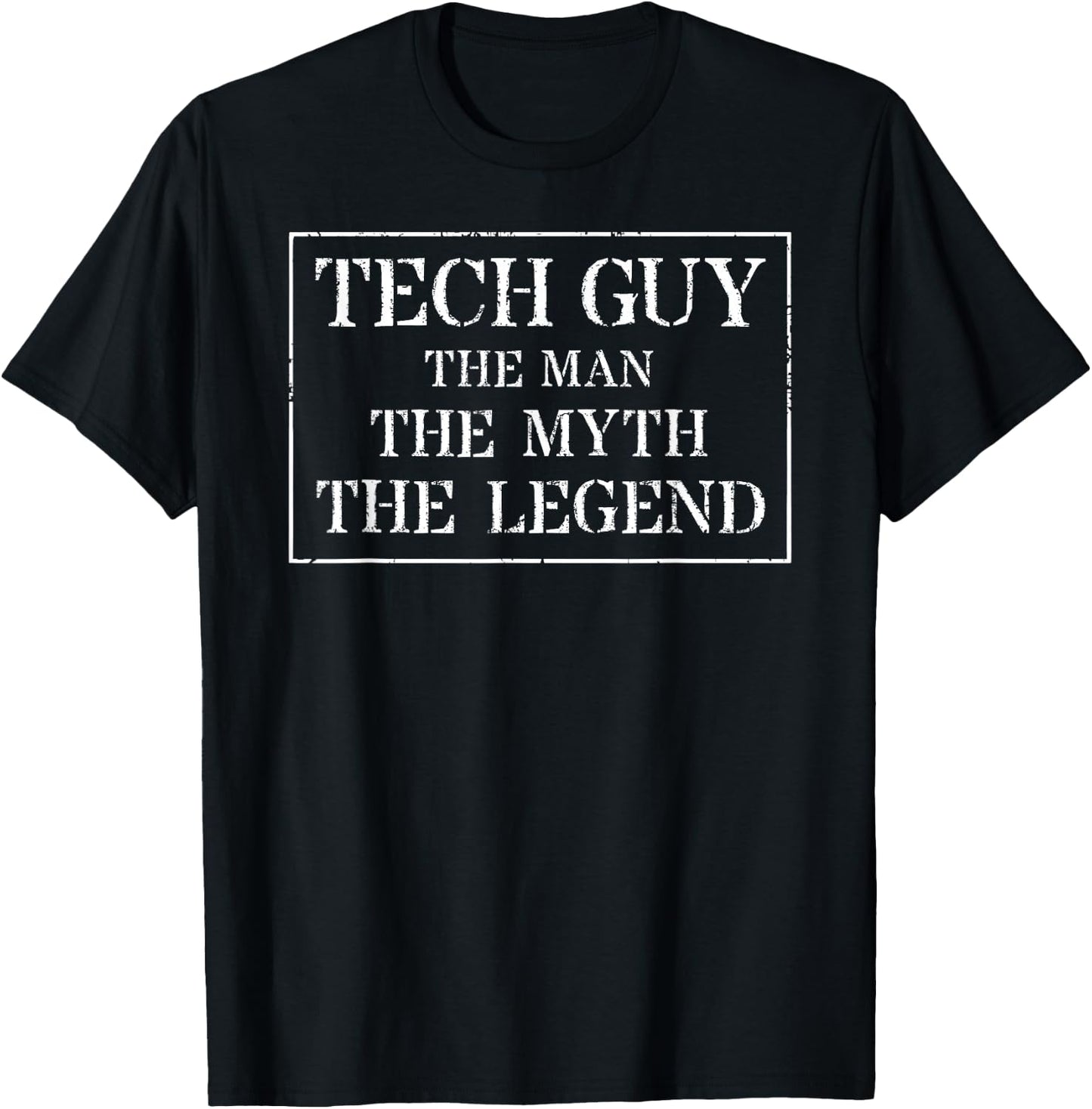 IT Tech Guy The Man Myth Technology Legend T-Shirt - T-Shirt | Black