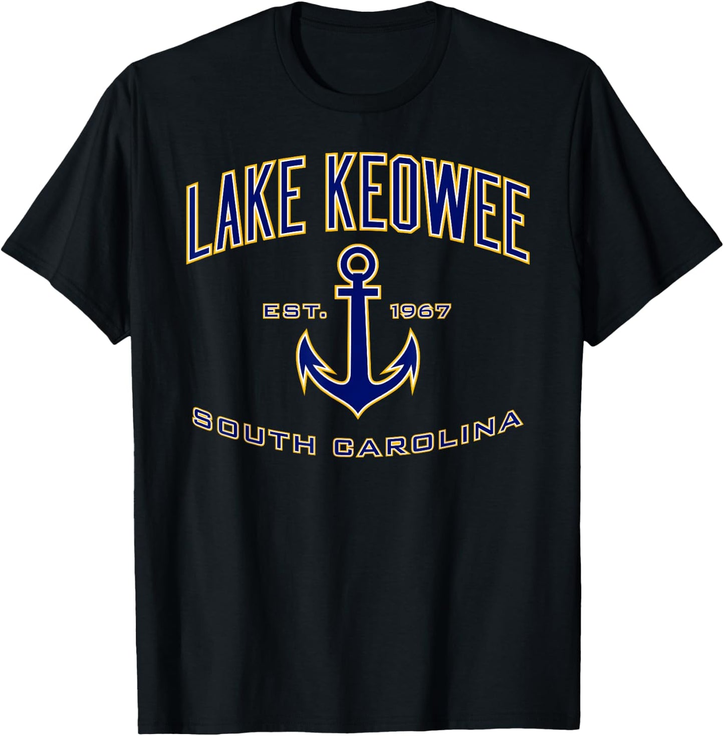 Lake Keowee Shirt , Men, Girls & Boys T-Shirt - T-Shirt | Black
