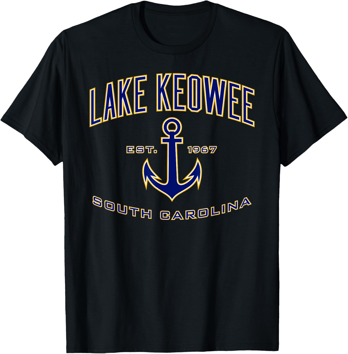 Lake Keowee Shirt , Men, Girls & Boys T-Shirt - T-Shirt | Black