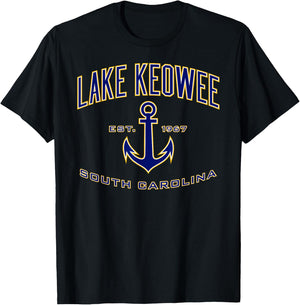 Lake Keowee Shirt , Men, Girls & Boys T-Shirt - T-Shirt | Black