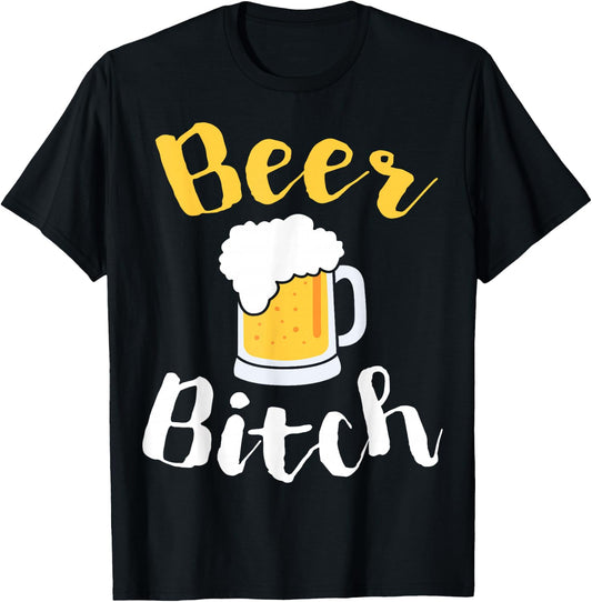 Beer Bitch Funny Bar Crawl T-Shirt - T-Shirt | Black