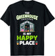 Cute Greenhouse Art Women Gardening Greenhouse Owner T-Shirt - T-Shirt | Black