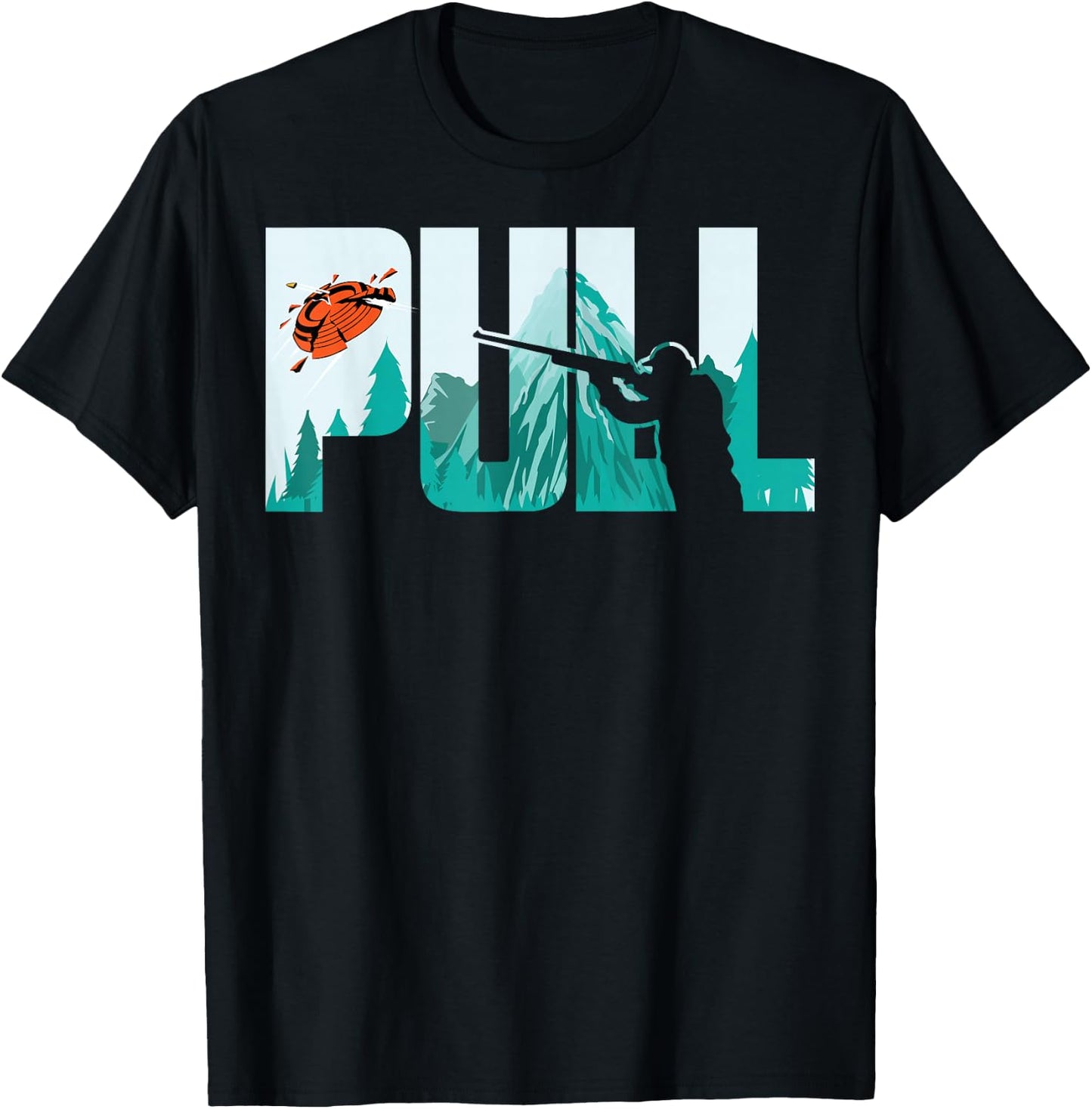 Pull Clay Shooting Cute Pigeon Shooters Players Funny Gift T-Shirt - T-Shirt | Black