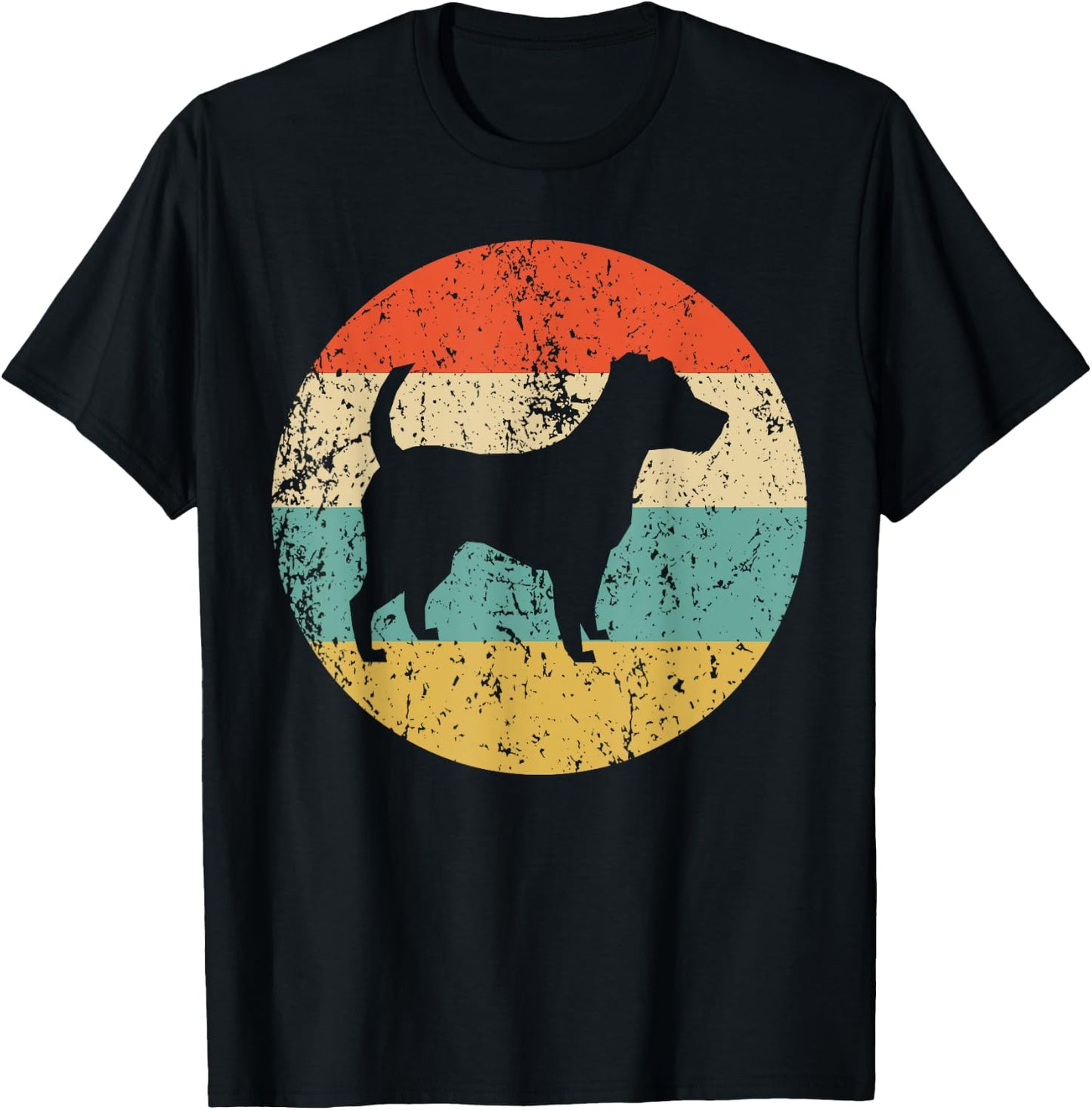 Jack Russell Terrier Shirt - Vintage Retro Dog T-Shirt - T-Shirt | Black