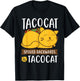 Tacocat Funny Taco Tuesday & Mexican Food Lover T-Shirt - T-Shirt | Black