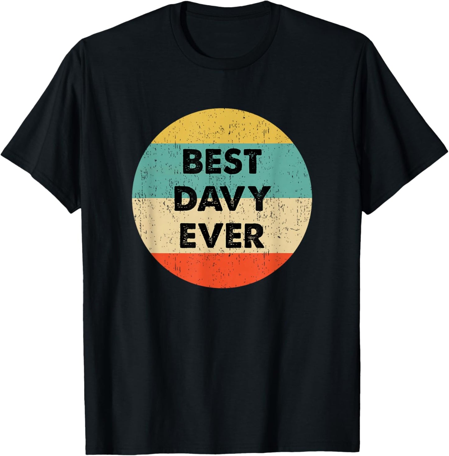 Davy Name T-Shirt - T-Shirt | Black