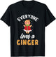 Everyone Loves A Ginger Cute Gingerbread Christmas T-Shirt - T-Shirt | Black