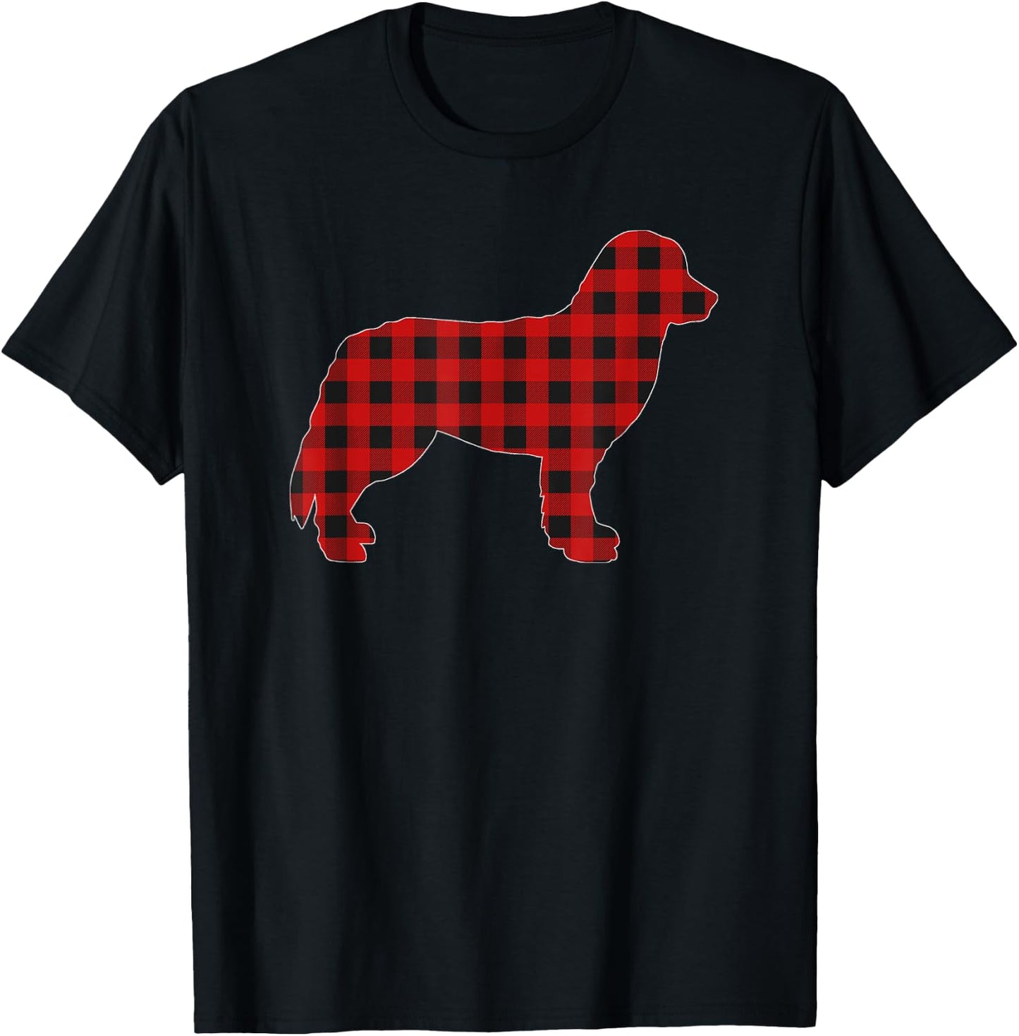 Christmas Pajama Bernese Mountain Dog Dogs Pajamas Xmas Gift Women T-Shirt - T-Shirt | Black