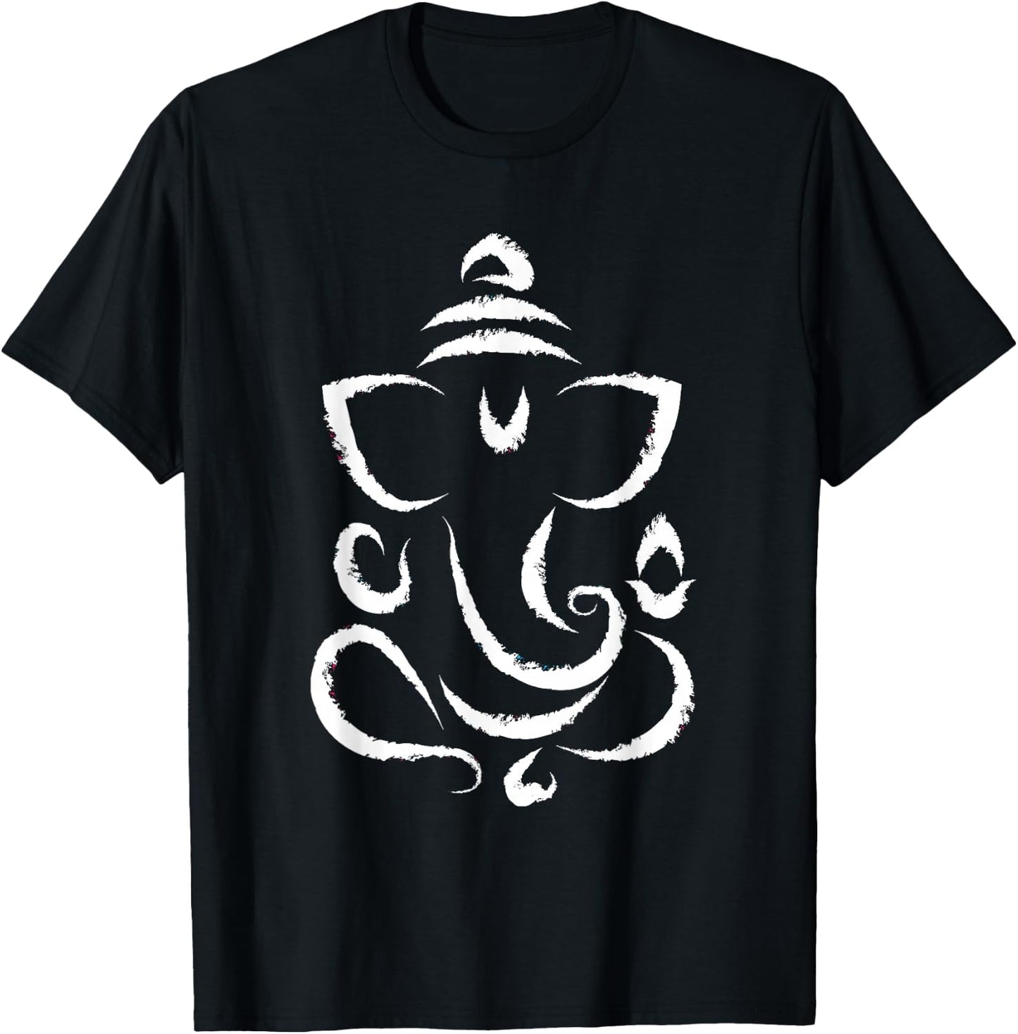 Yoga Hindu Indian Meditation Deepavali Diwali Rangoli Ganesh T-Shirt - T-Shirt | Black