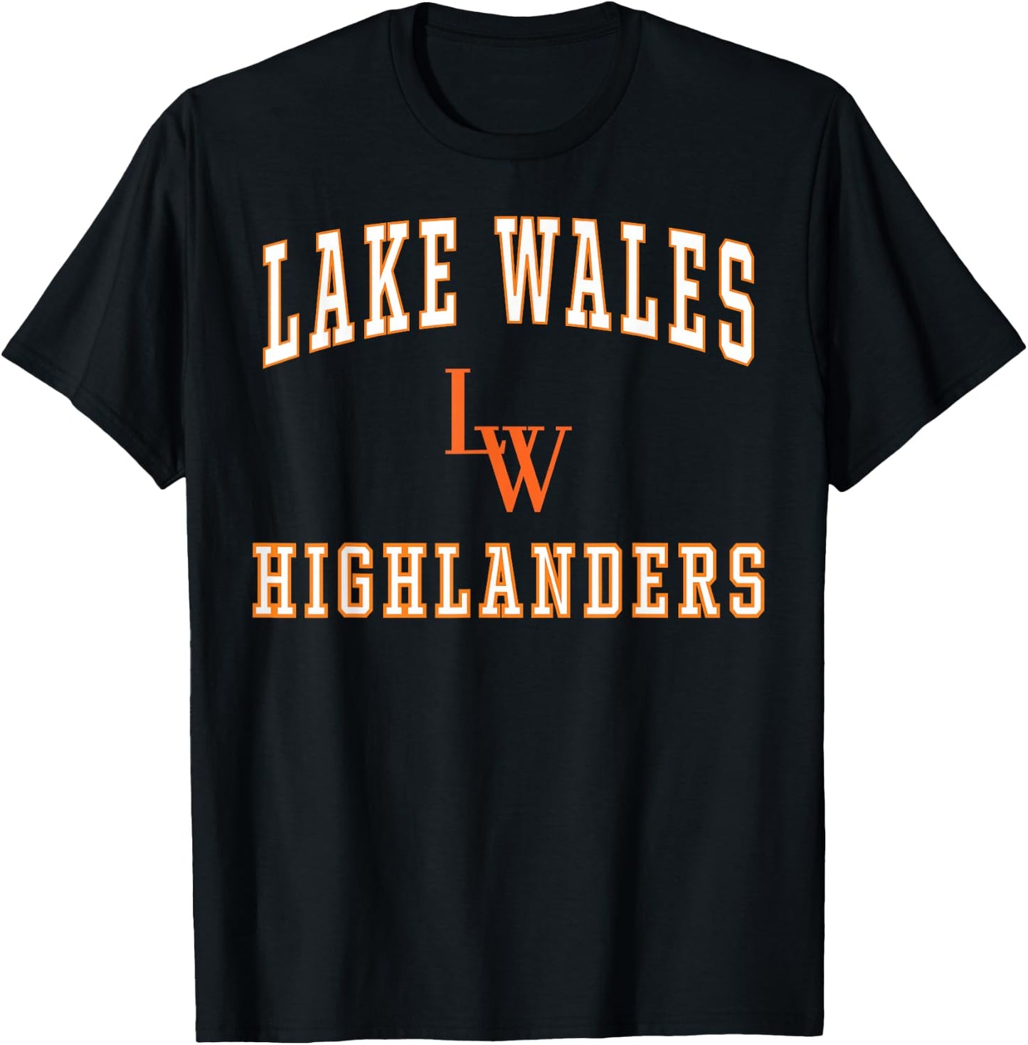 Lake Wales High School Highlanders C1 T-Shirt - T-Shirt | Black