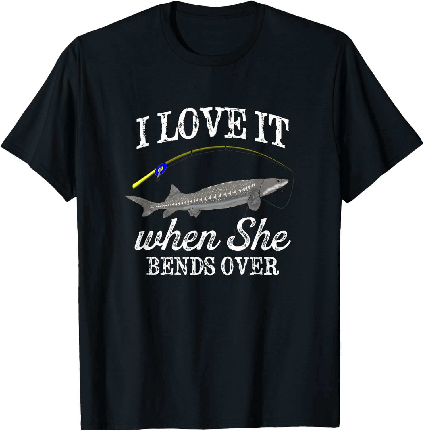 Funny Freshwater Fishing Lake Life Graphic Gift T-Shirt - T-Shirt | Black