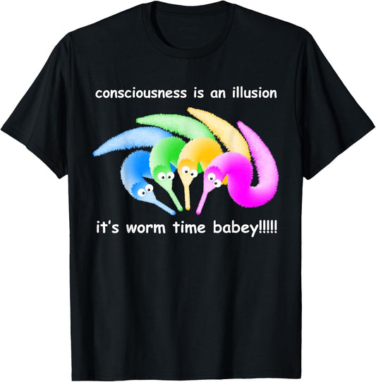 Death is Inevitable Magic Worm on a String Meme T-Shirt - T-Shirt | Black