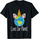 Toddler Girl Earth Day T Shirt Kids Unicorn Face Teen T-Shirt - T-Shirt | Black