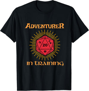 Kids Tabletop Gaming Adventure In Training T-Shirt - T-Shirt | Black