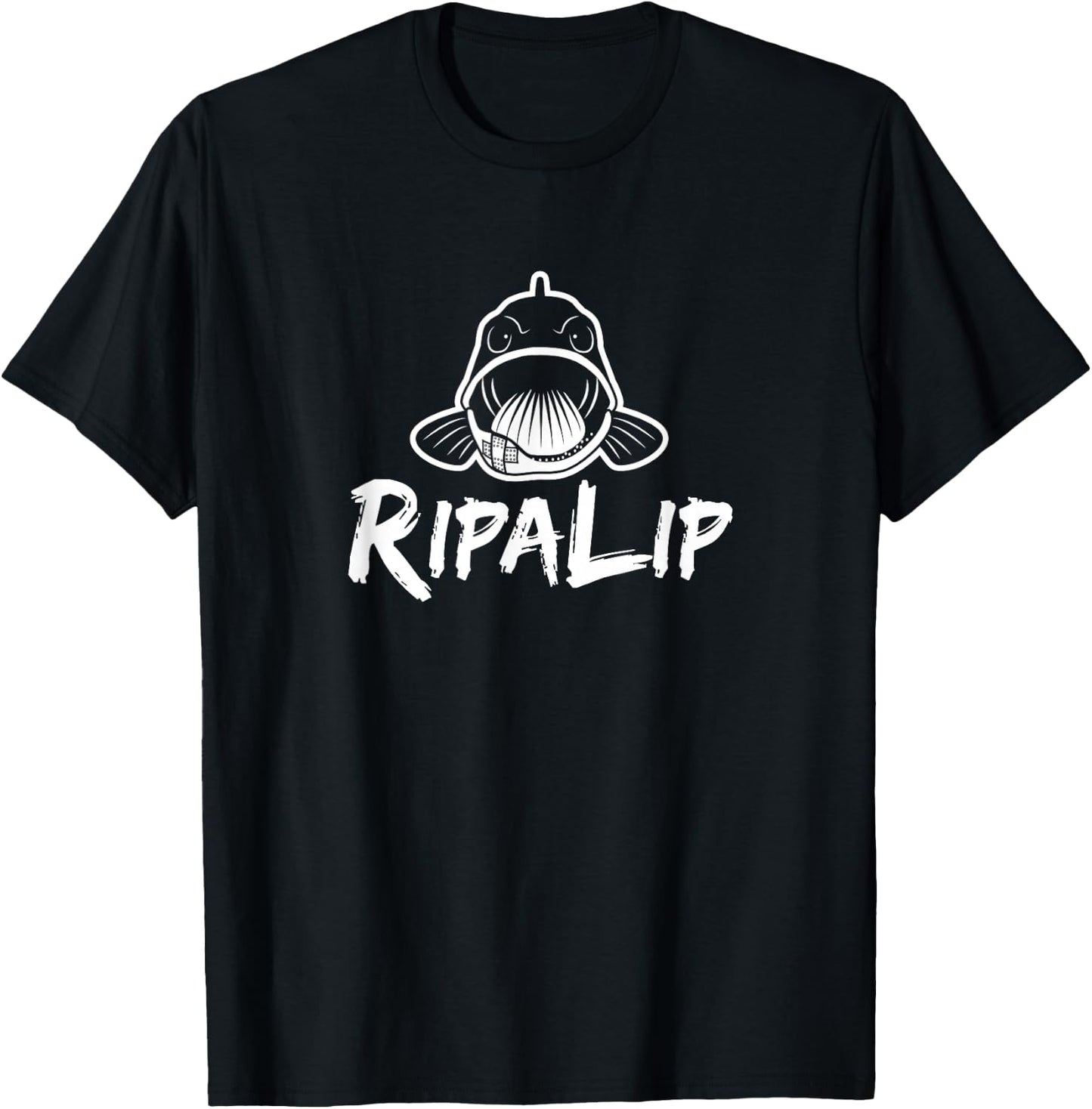 RipaLip Bass fishing T-Shirt - T-Shirt | Black