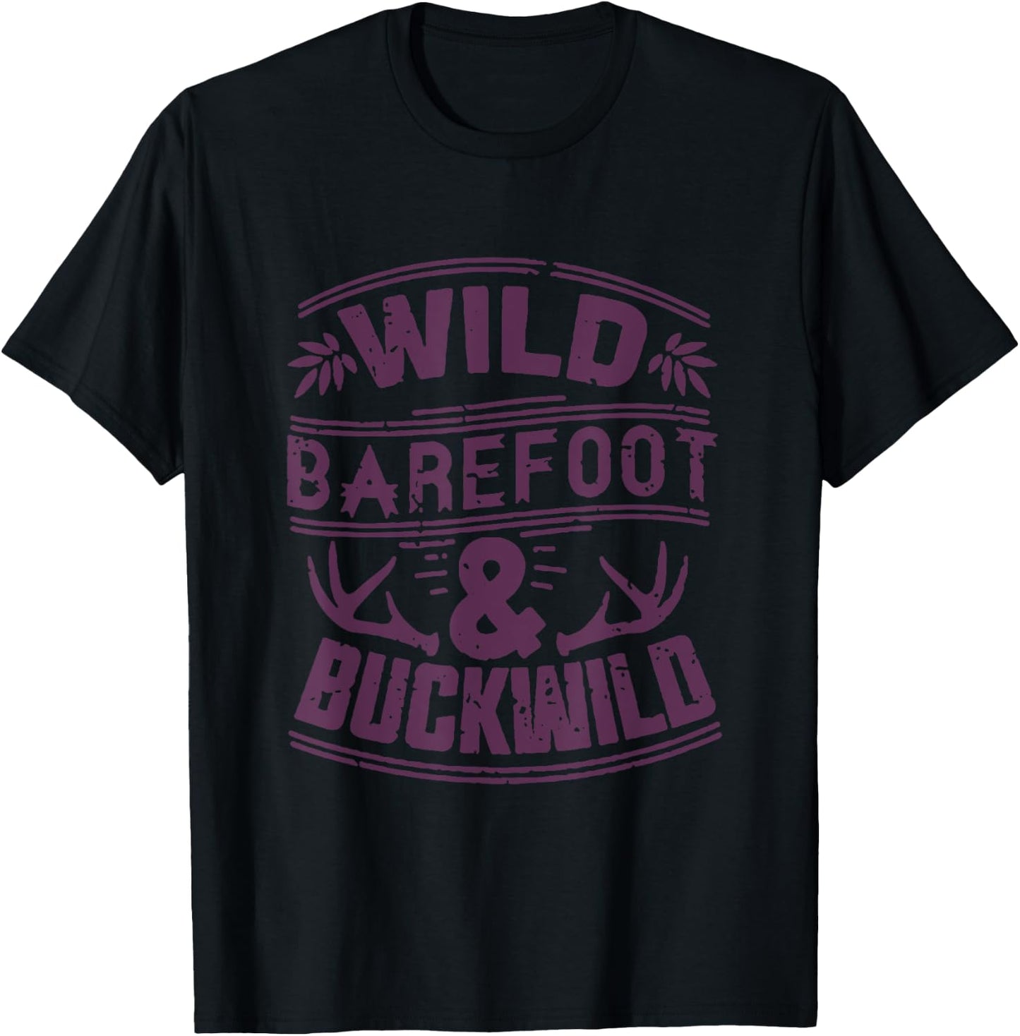 Wild Barefoot & Buckwild Country Southerner Deep South T-Shirt - T-Shirt | Black