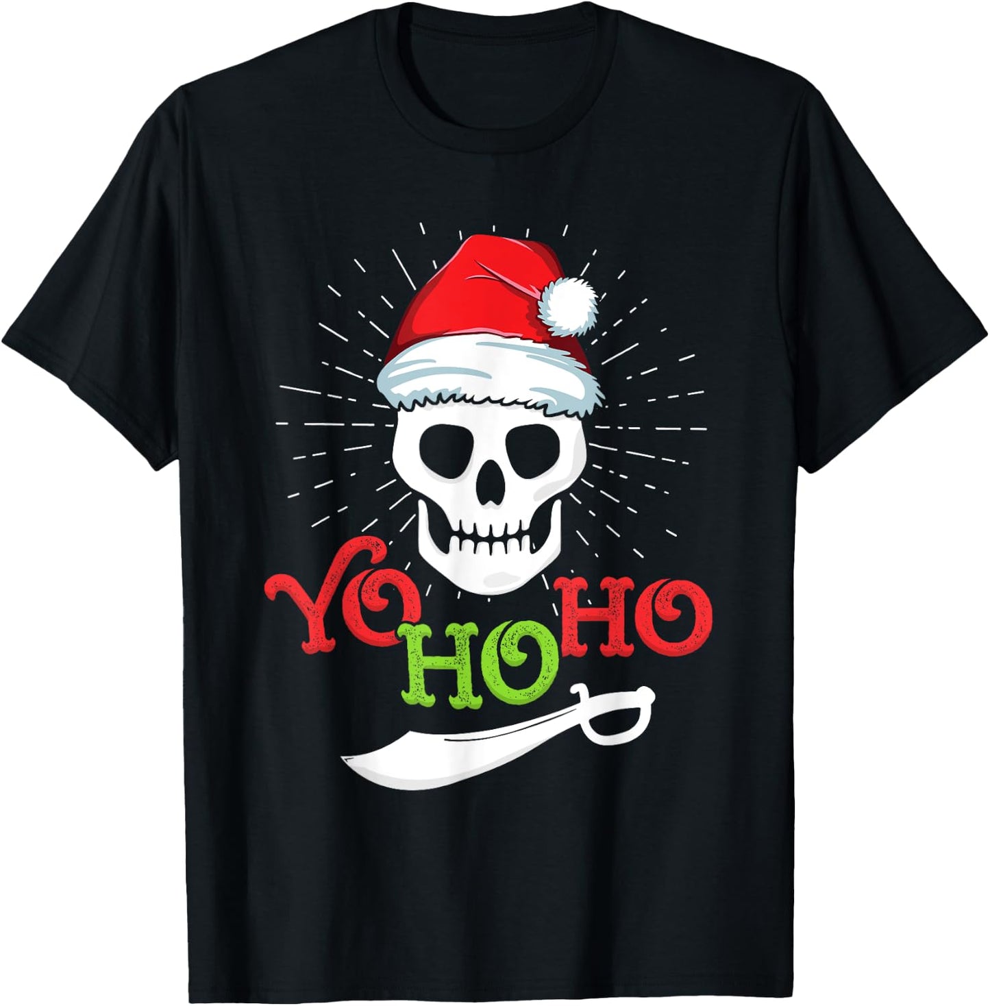 Yo Ho Pirate Boat Cruise Xmas Men Inappropriate Christmas T-Shirt - T-Shirt | Black