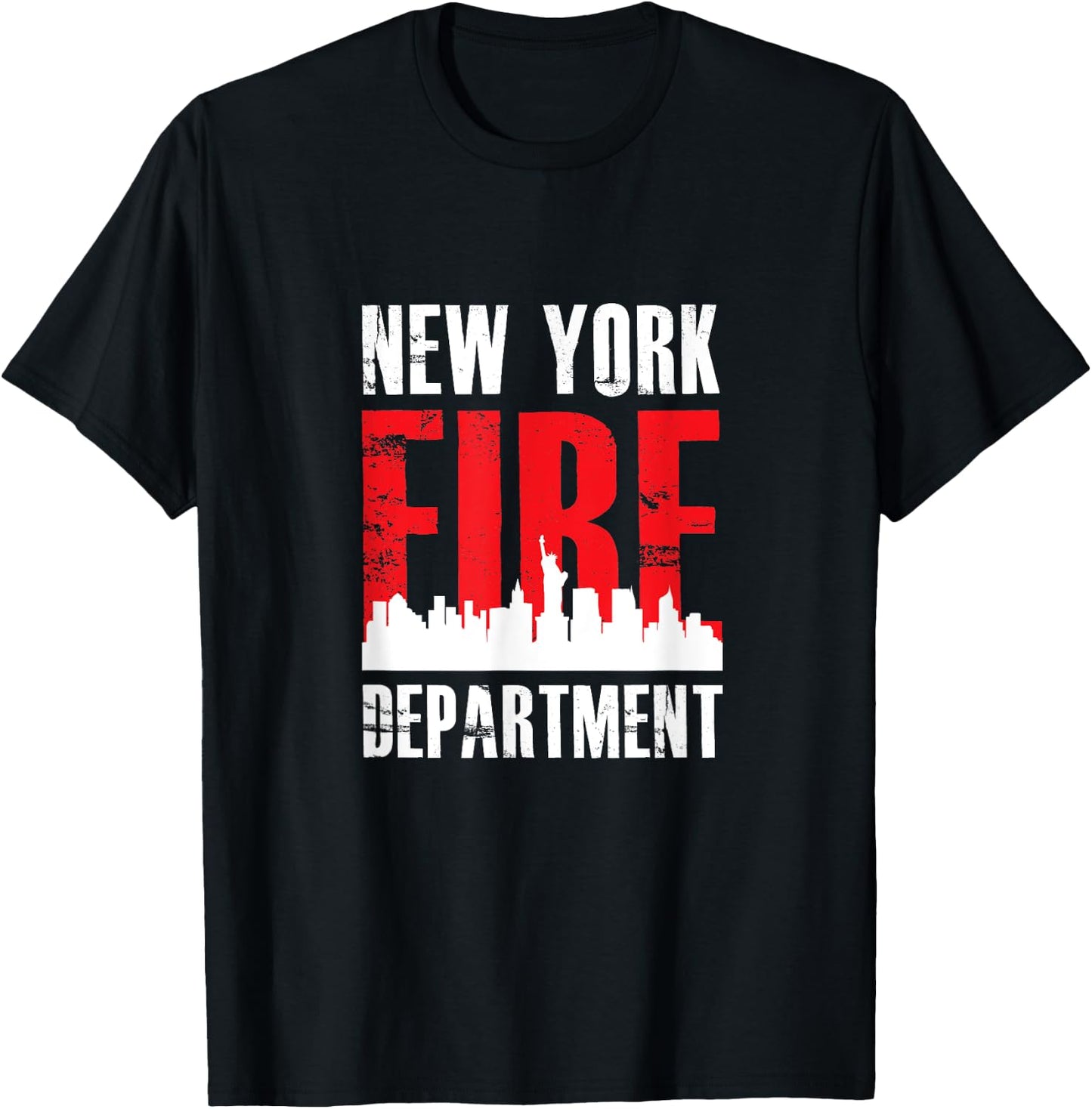 Cool Firefighter Shirts Gift Firefighter: NYFD New York T-Shirt - T-Shirt | Black