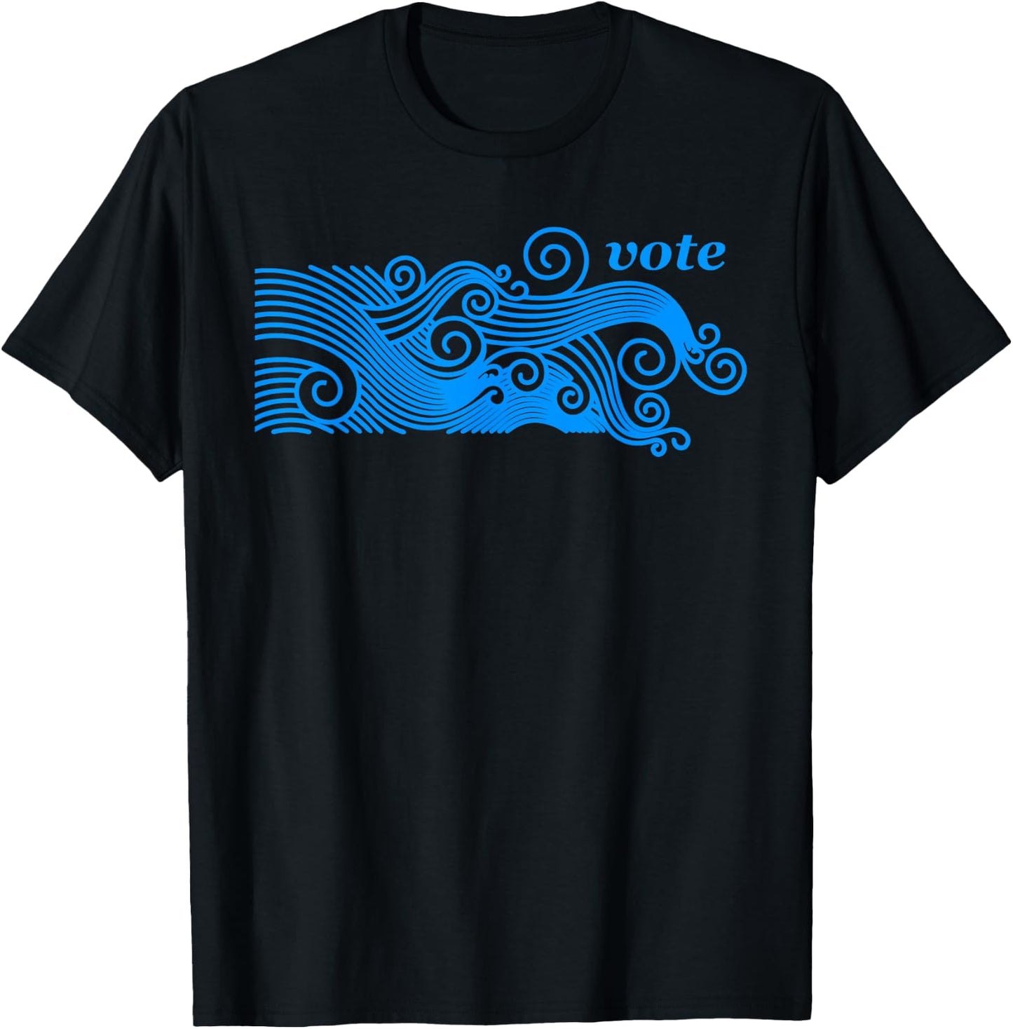 Vote | Blue Wave Political Civic Action T-Shirt - T-Shirt | Black