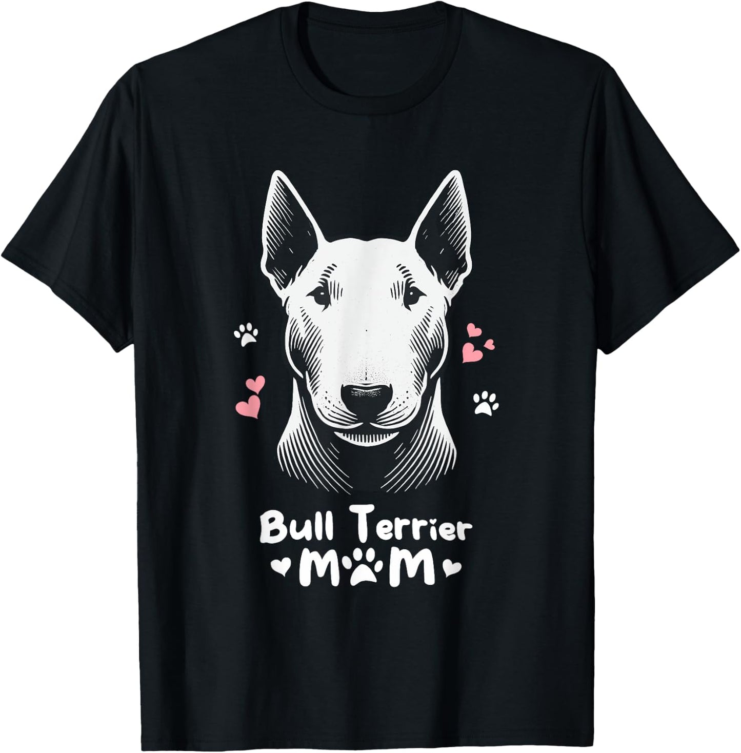 Bull Terrier Mom T-Shirt - T-Shirt | Black