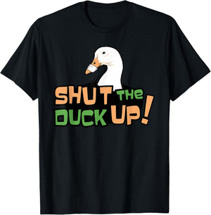 Shut The Duck Up For Duck Foes T-Shirt - T-Shirt | Black