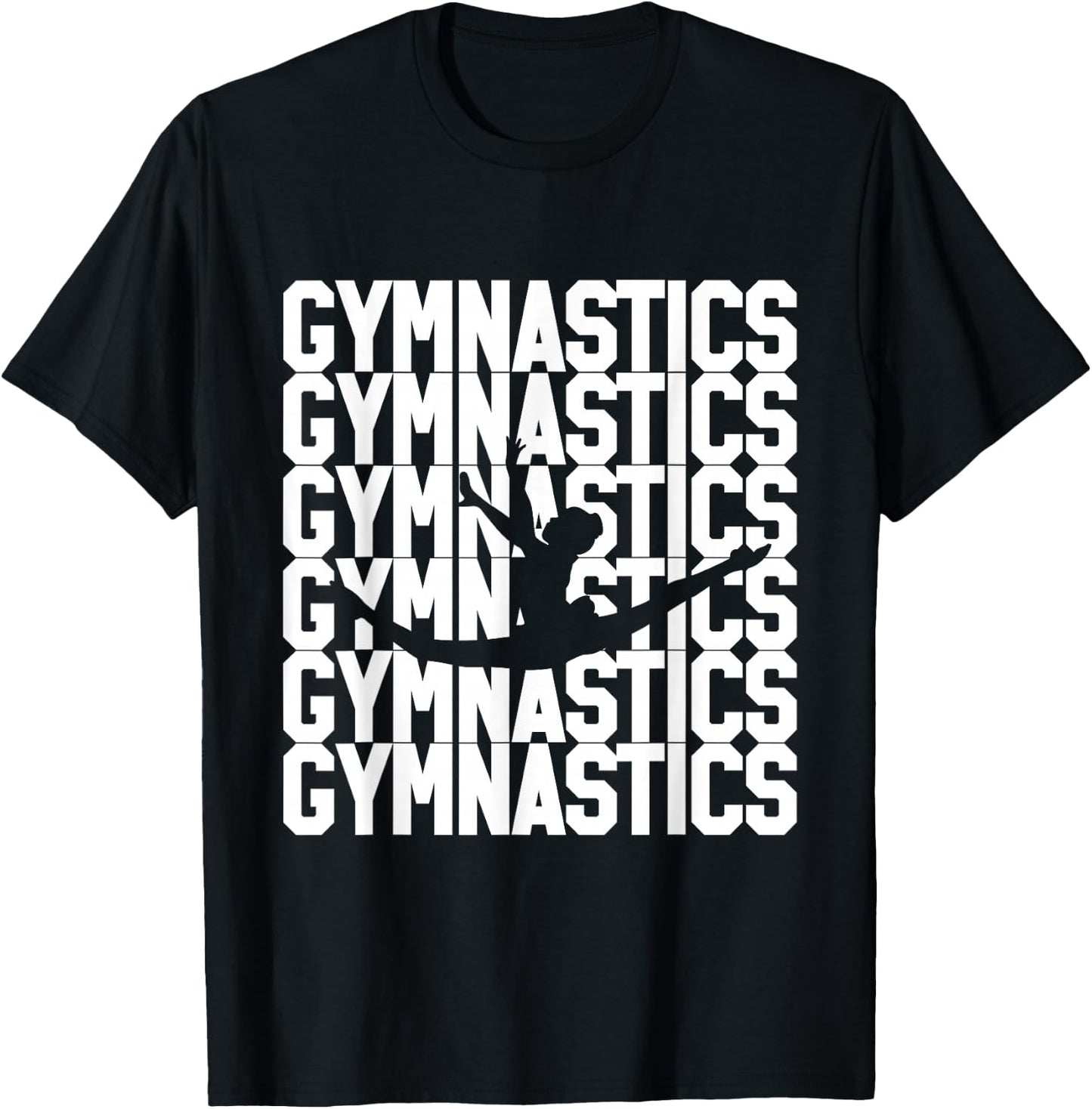 Gymnastics Shirt Men Women Boys Girls Gymnast Dance Gift T-Shirt - T-Shirt | Black