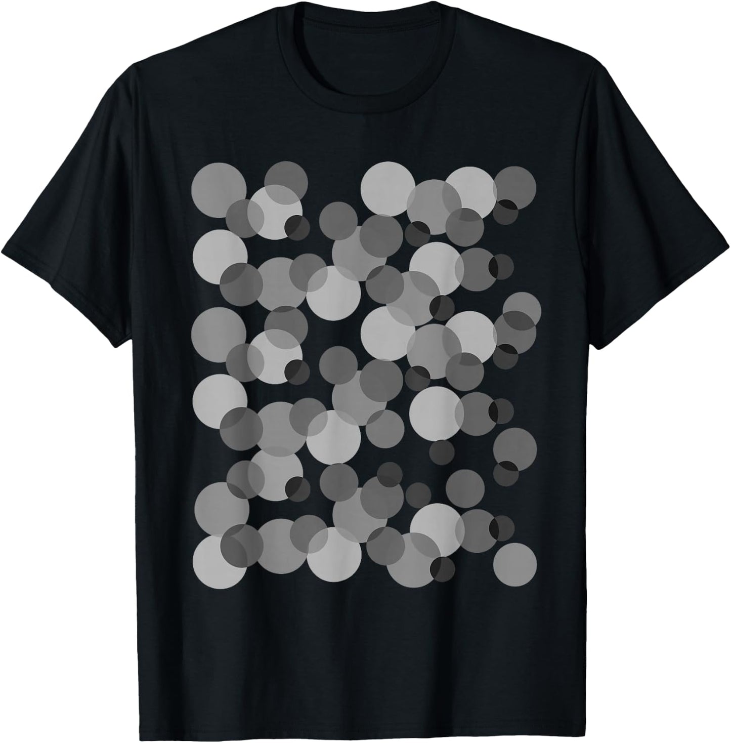 Gray spots Polka dot T-Shirt - T-Shirt | Black