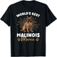 Belgian Malinois Groovy World's Best Malinois Mama T-Shirt - T-Shirt | Black