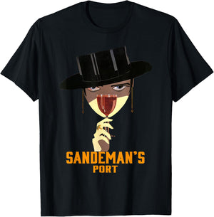 Sandeman's Port Vintage Wine Advertisement Art Deco T-Shirt - T-Shirt | Black
