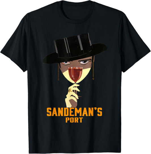 Sandeman's Port Vintage Wine Advertisement Art Deco T-Shirt - T-Shirt | Black