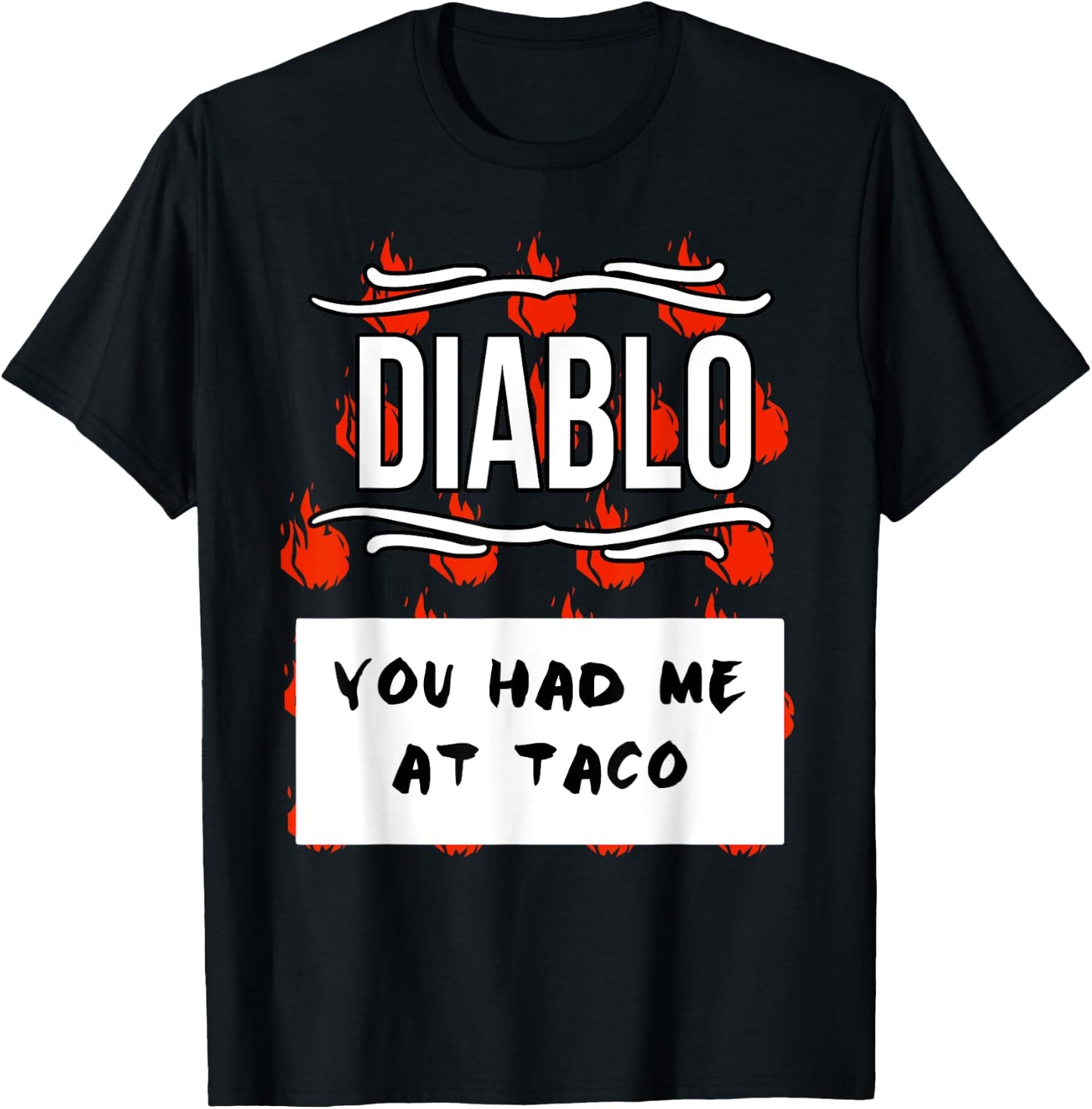 HOT SAUCES Group Halloween Costumes DIABLO SAUCE shirt T-Shirt - T-Shirt | Black
