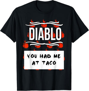HOT SAUCES Group Halloween Costumes DIABLO SAUCE shirt T-Shirt - T-Shirt | Black