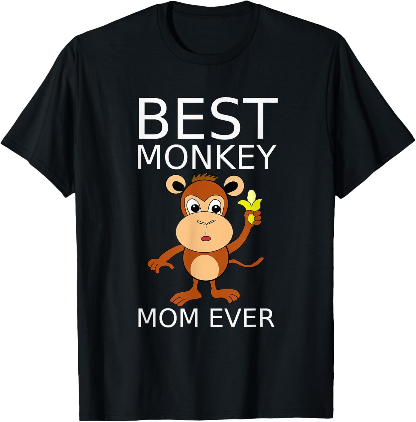 Best Monkey Mom T Shirt T-Shirt - T-Shirt | Black