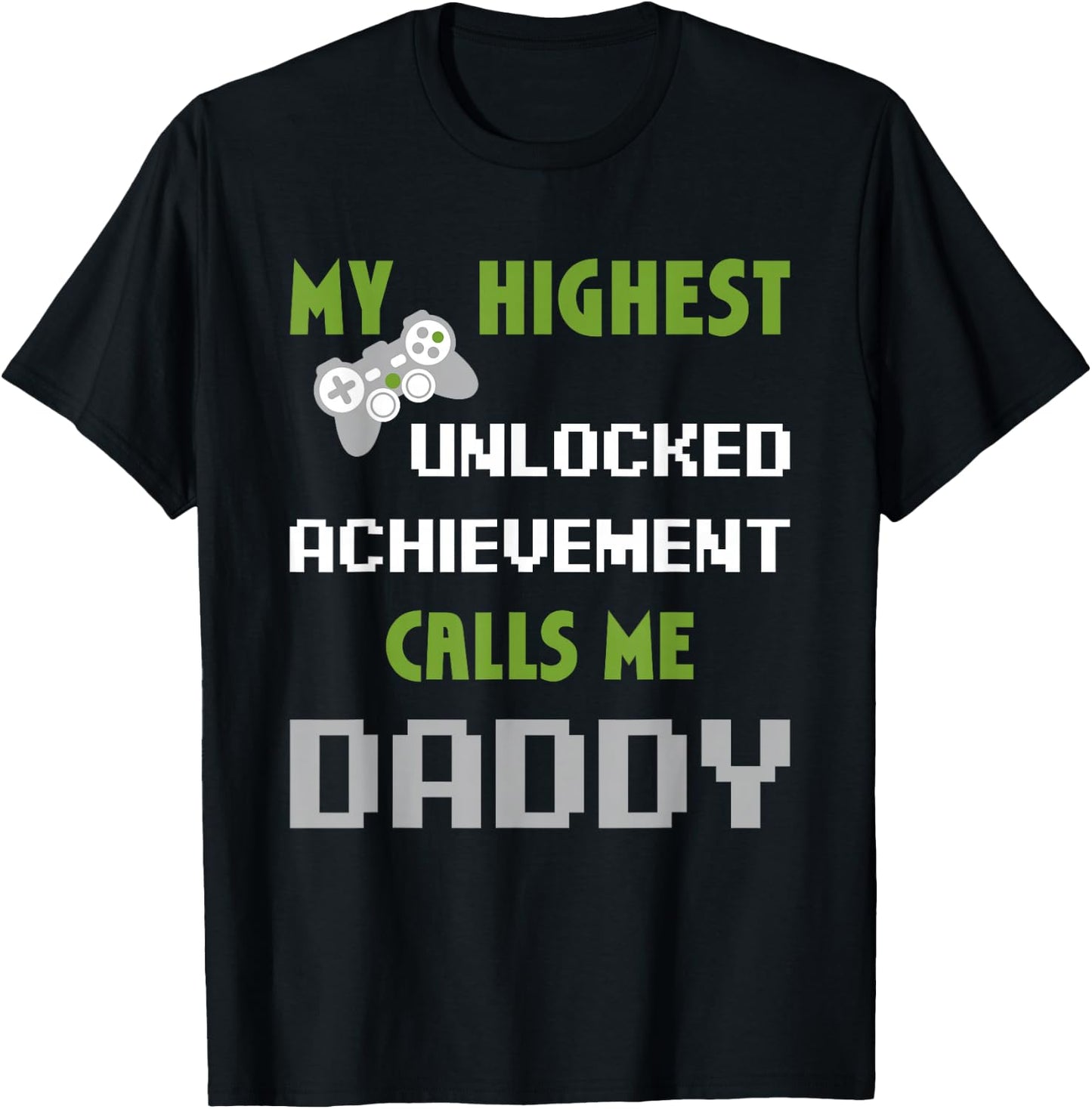 Nerdy Funny Father Day Gamer Dad Daddy Men Love Video Gaming T-Shirt - T-Shirt | Black