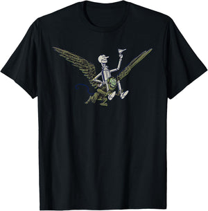 Vintage Wizard Of Oz - Tin Man OZ Flying Monkey T-Shirt - T-Shirt | Black
