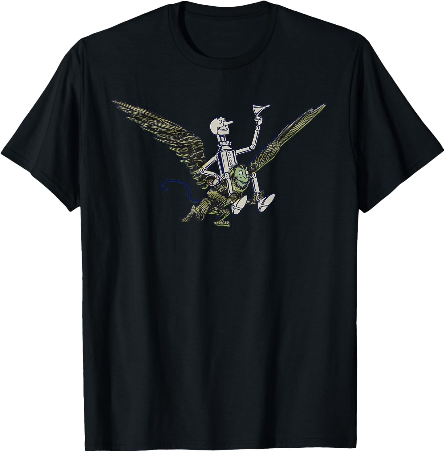The Wizard Of Oz - Flying Monkey Tin Man Shirt T-Shirt - T-Shirt | Black